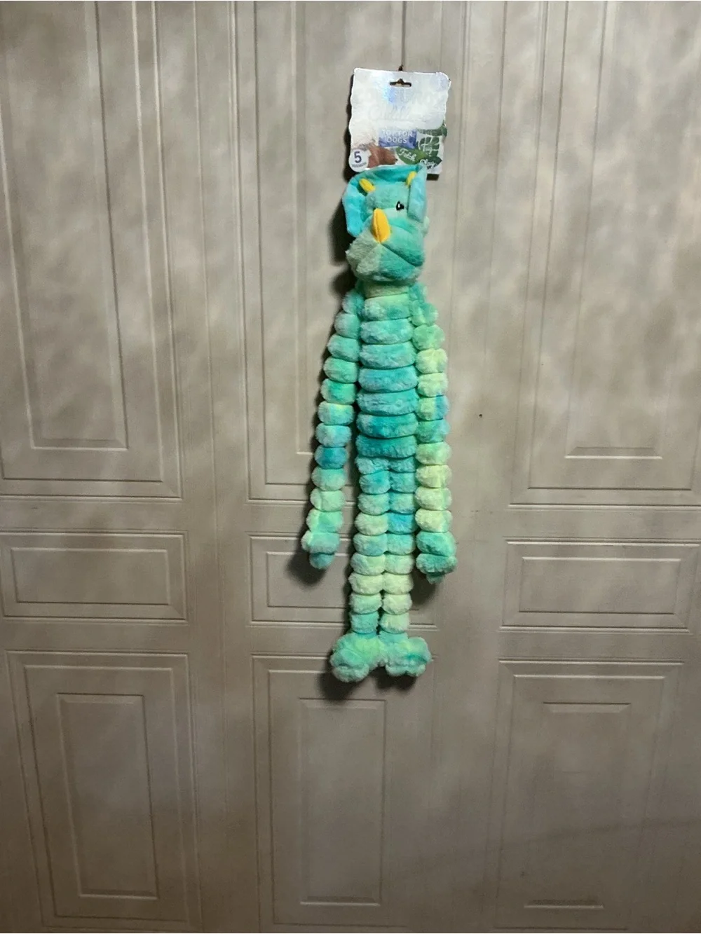 Bow Wow Corduroy  Pet Dog Toy -  With Squeaker Very Solf Dog Toy 28”